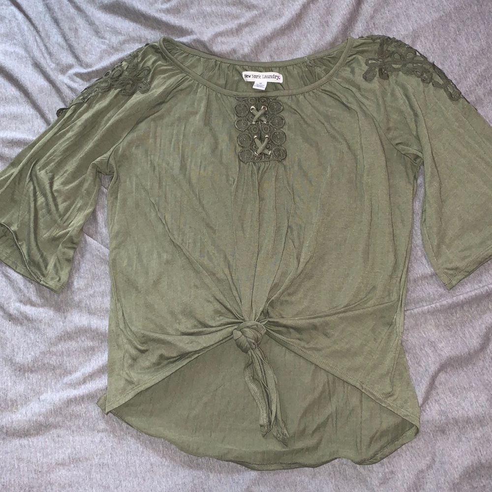 Olive green shirt